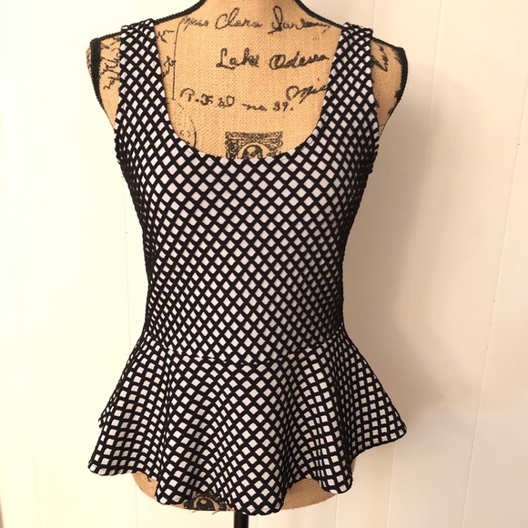 LG Bebe Peplum Top - Picture 2 of 7